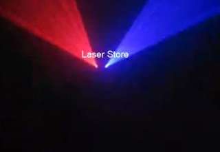 Shinp 500mW Red Blue Dual Tunnel 2 Lens DMX Laser Light DJ Party Stage 