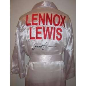  Lennox Lewis Signed Boxing Robe