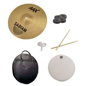  Sabian 16 Inch AAX Stage Crash Pack with Cymbal Bag, Snare 