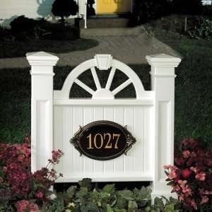   One or Two Sided Address Plaque Signs   White