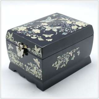 Korean folk music jewelry box inlaid with mother of pearl 