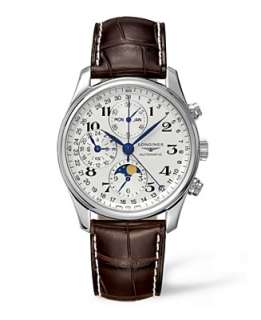 Longines Watch, The Master Collection Automatic Moon Phase Chronograph 