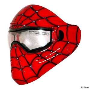   Tagged Series Spidey Red Airsoft Paintball Tactical Face Mask  