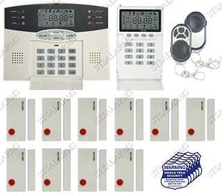 WIRELESS HOME SECURITY SYSTEM HOUSE ALARM w AUTO DIALER 030955557458 