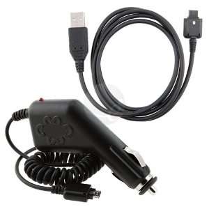    USB CABLE + CAR CHARGER FOR ALLTEL LG SCOOP AX260 Electronics