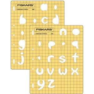  Fiskars Shapetemplate Alphabet Lowercase, No.2 Arts 