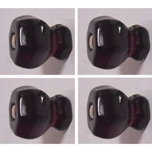   Replicas of Depression Crystal Glass Cabinet Knobs, OIL RUBBED BRONZE