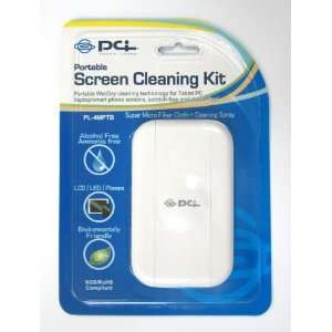PLANEX Alcohol and ammonia free Portable screen cleaning kit with wet 