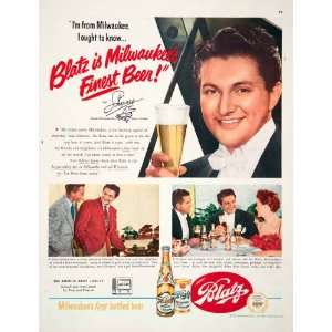  1951 Ad Blatz Beer Brewing Milwaukee Amos Andy TV Liberace 