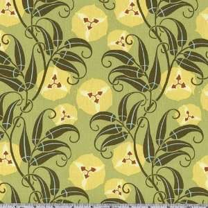  Amy Butler Nigella Twill Passion Vine Lime Fabric By The Yard amy 
