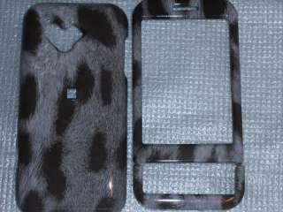 HTC G1 Android Google Phone Cover Gray & Black Animal Print