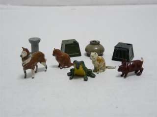 Britains Original Pre War Garden Animal Lot Lead Toys  
