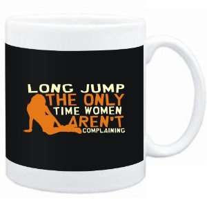  Mug Black  Long Jump  THE ONLY TIME WOMEN ARENÂ´T 
