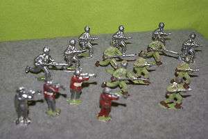 TOY ARMY MEN TOY SOLDIERS LEAD METAL SOLDIERS VINTAGE TOY LEAD ARMY 