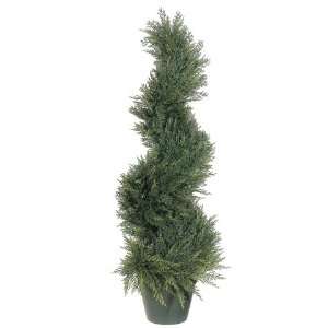   Potted Artificial Spiral Cypress Topiary Trees 38