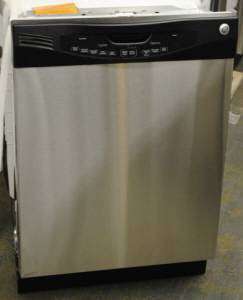NEW GE DISHWASHER STAINLESS WITH BLACK CONTROL PANEL  