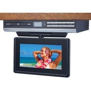  AUDIOVOX 9 LCD Drop Down TV with Built In DVD Player & Clock Radio 