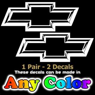 Chiseled Look CHEVY BOWTIE Auto Decals Window Stickers  
