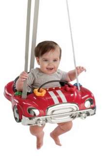 New Evenflo Jump & Go Red Race Car Baby Bouncer Johnny Jumper  