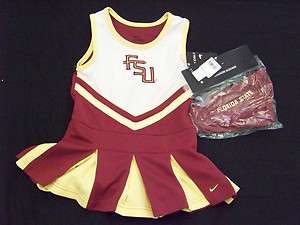 Nike Florida State Seminoles Cheerleader Outfit With Bloomers NWT 