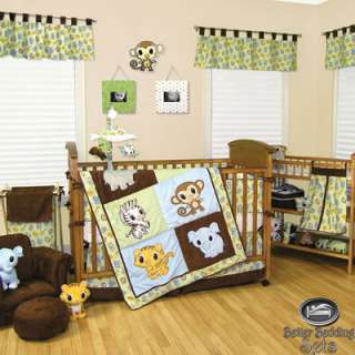 Baby Boy Kid Toddler Animal Monkey For Crib Nursery Blanket Theme 