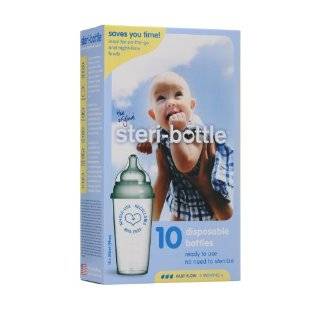   Ready to Use Disposable Baby Bottles, 10 Count by Steribottle