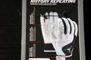 New   JORDAN Baseball Pro Batting Gloves   Premium Leather   Nike Air 