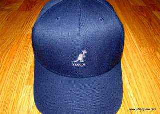 Dark Blue KANGOL Wool Flexfit Baseball Cap 8650BC  