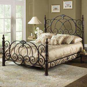   Strathmore Vintage Spice Victorian King Size Bed Includes Frame  