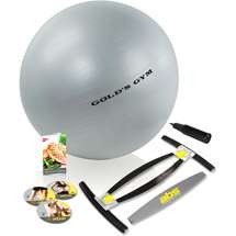 Golds Gym ABS Abdominal Workout System with Fitness Ball Kit