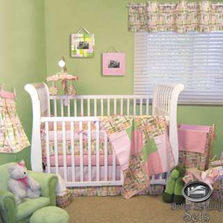   Pink Modern For Crib Nursery Blanket Infant Newborn Bedding Set  