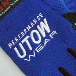 Blue UTOW Performance Full Long Finger Cycling Gloves  