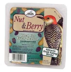 Heath Nut & Berry Suet Cake Wild Bird Food 12 Pack  