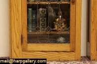   bungalow house a pair of solid oak bookcases has leaded glass doors