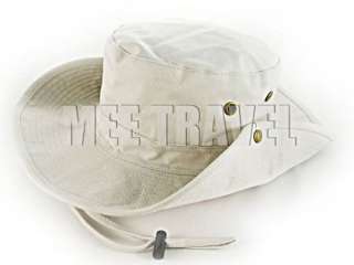 Camping Fishing Boonie Wide Brim Bush Hat LIGHT KHAKI  