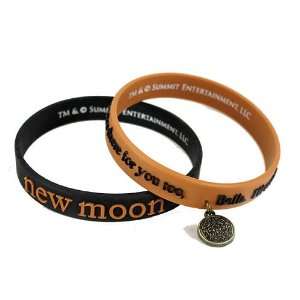  New Moon Always Be There Rubber Bracelet Set Brown with 