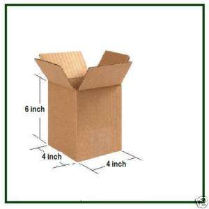 LOT 100 Small Cardboard Shipping Boxes 4/4/6 inch BOX  