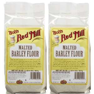 Bobs Red Mill Malted Barley Flour, 20 oz   2 pk.  Grocery 