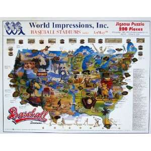  Baseball Stadiums 1st Ed. ArtMap Puzzle Toys & Games