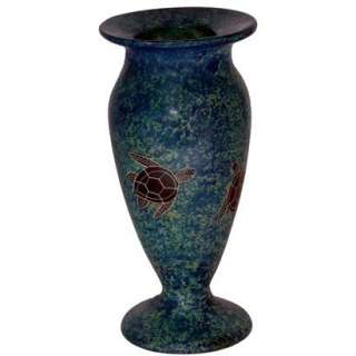 Turtle Batik Urn Vase.Opens in a new window