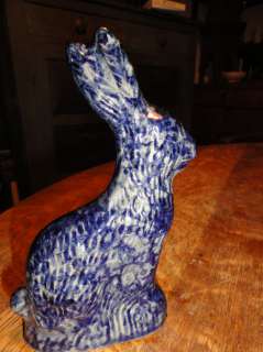 StrawTown Stoneware Bennington Type Glaze Bunny Rabbit  