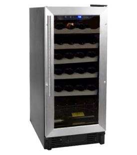 Haier HVCE15BBH 26 Bottle Built in Wine Refrigerator with Stainless 