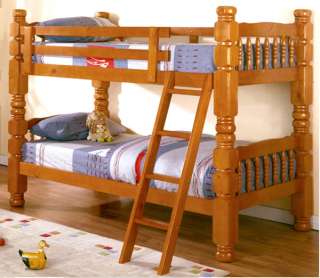 NEW COUNTRY SOLID PINE WOOD TWIN BUNK BED EXTRA STURDY  