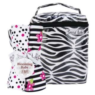 Trend Lab Bottle Bag and Burp Set   Zebra.Opens in a new window