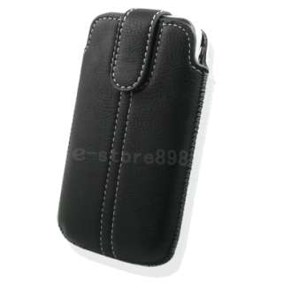 New Leather Case Pouch + LCD Film For NOKIA C7 q  