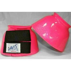    DAVIS Small Metallic Neon Pink Bell Boots