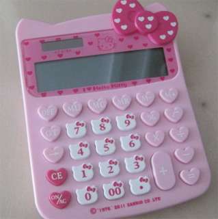 Cute Hello Kitty kids Girl Electronic Solar Calculator  