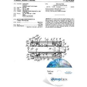    NEW Patent CD for BOTTOM BRACKET FOR BICYCLE 