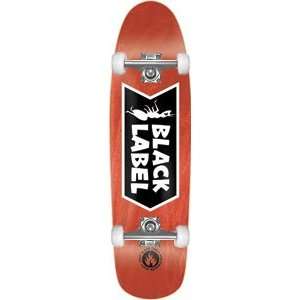  Black Label Og Ant Complete Skateboard   8.75 w/Raw Trucks & Wheels 