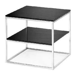  Revel Side Table With Black Coated Tempered Glass